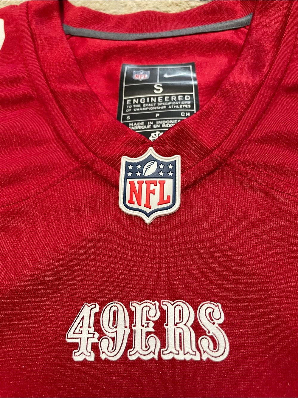 WOW! NWTs Authentic Nike Women’s San Francisco 49ers #23 Red Football Jersey - Picture 6 of 12